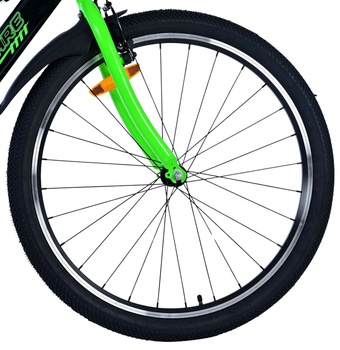Detský bicykel s dvojitou ručnou brzdou, 26 palcov, zelený - B