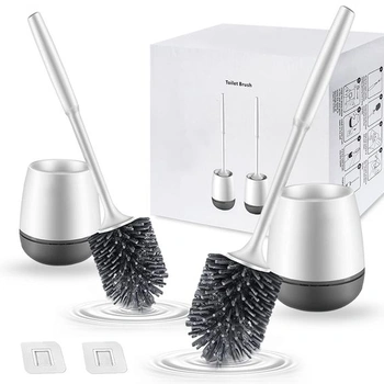 Marsheepy WC kartáč, sada 2 silikonových WC kartáčů s…