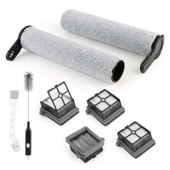 2 kefové valce, 4 filtre, náhradné diely pre parný mokro-suchý vysávač Tineco Floor One S7, sada