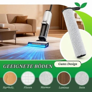 2 kartáčové válce, 4 filtry, náhradní díly pro parní mokro-suchý vysavač Tineco Floor One S7, sada