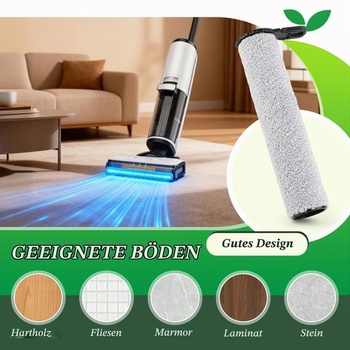 2 kefové valce, 4 filtre, náhradné diely pre parný mokro-suchý vysávač Tineco Floor One S7, sada