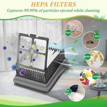 2 kefové valce, 4 filtre, náhradné diely pre parný mokro-suchý vysávač Tineco Floor One S7, sada
