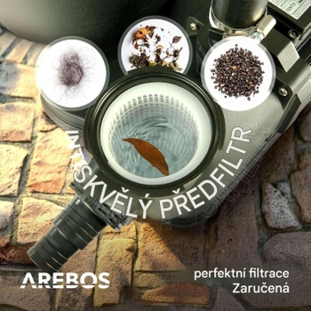 Bazénové filtračné čerpadlo, 800 W, 19 000 l/h, čierne - B