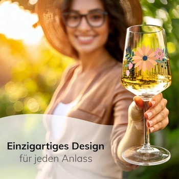 Sklenice na aperitiv ElbFuchs® (2 x 470 ml) série Amber Bloom [NÁPAD NA DÁREK] Vhodné do myčky a