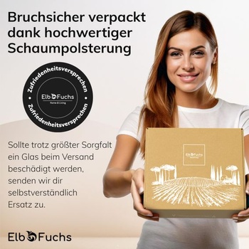 Sklenice na aperitiv ElbFuchs® (2 x 470 ml) série Amber Bloom [NÁPAD NA DÁREK] Vhodné do myčky a