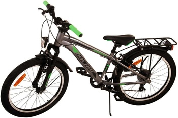 Detský bicykel Cross, 20 palcov, 6 rýchlostí, 2 ručné brzdy, šedé - B