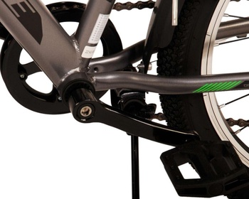 Detský bicykel Cross, 20 palcov, 6 rýchlostí, 2 ručné brzdy, šedé - B