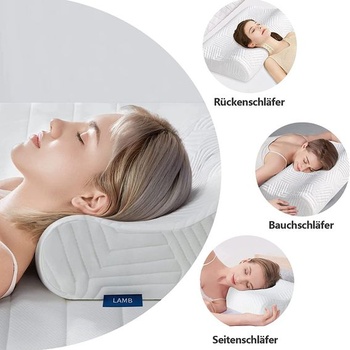 LAMB Výškovo nastaviteľný vankúš z pamäťovej peny, ergonomický vankúš