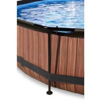 Nadzemný bazén s kartušovou filtráciou, ø 360 x 76 cm, hnedý - B