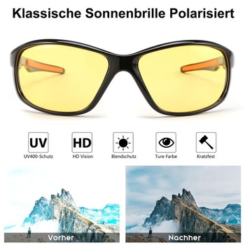 Pánske slnečné okuliare FEISEDY, polarizované cyklistické okuliare, športové okuliare B0035