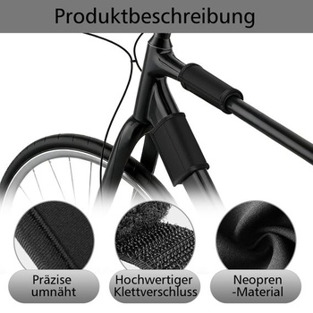 Chrániče rámu bicykla, sada 4 ks (neoprén) – ochrana karbónového rámu, ochrana proti preprave