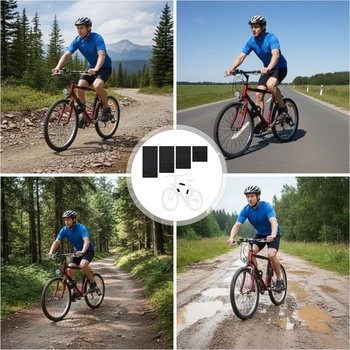 Chrániče rámu bicykla, sada 4 ks (neoprén) – ochrana karbónového rámu, ochrana proti preprave