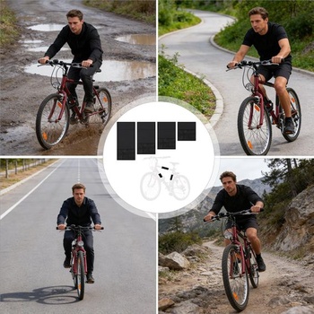 Chrániče rámu bicykla, sada 4 ks (neoprén) – ochrana karbónového rámu, ochrana proti preprave