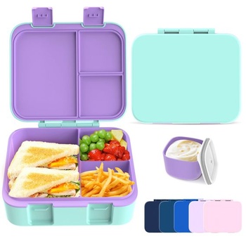 Olovrantové boxy, bento olovrantové boxy, nádoby na potraviny s viacerými priehradkami pre chlapcov, dievčatá,