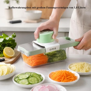 Magnetický krájač zeleniny, nerezový krájač na julienne, strúhadlo na zeleninu s 3 tvarmi,