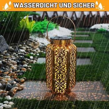 Joycabin 2dielna náhradná strecha pre solárne lampy 8 cm s teplým bielym LED svetlom, solárny kryt,