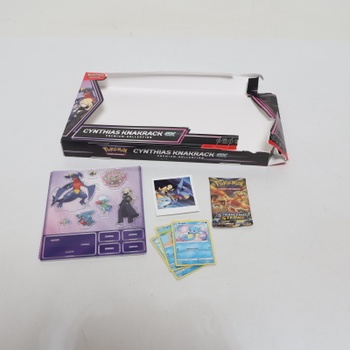 Kartová hra Pokémon Trading: Premium Collection Cynthia Garchomp-ex (3 holografické karty a 6