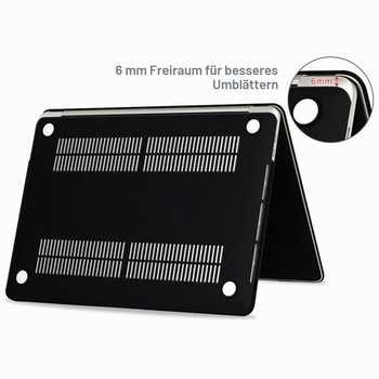 Pouzdro TECOOL pro MacBook Pro 15 palců A1990 A1707 2016-2019, černé
