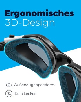 Plavecké okuliare AqtivAqua DXS-TBLUE-S