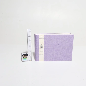 Nadčasové fotoalbum na vlepení fotografií - místo pro 150 fotografií - pravé len - fotokniha 21 x