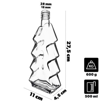 KADAX 500ml sklenené fľaše so skrutkovacím uzáverom – prázdne fľaše na plnenie džúsom, likérom,