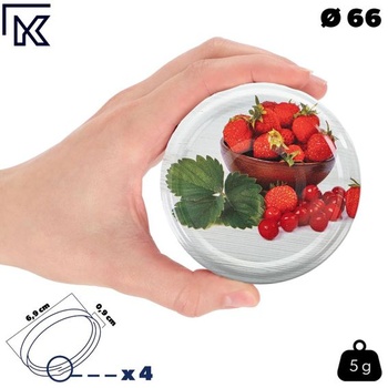 Sada 10 zaváracích pohárov KADAX TO66 s objemom 200 ml, zaváracích pohárov, zaváracích