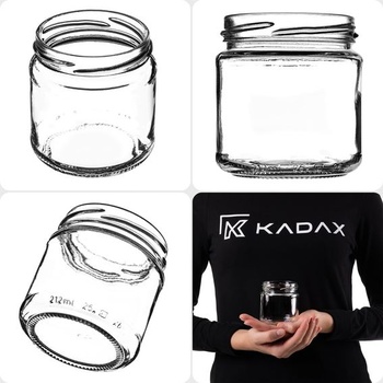 Sada 10 zaváracích pohárov KADAX TO66 s objemom 200 ml, zaváracích pohárov, zaváracích