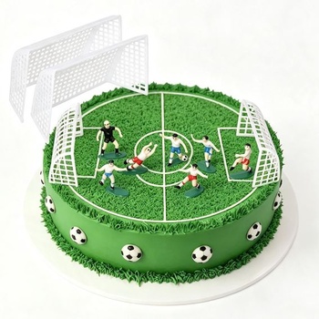 Futbalová dekorácia na tortu Mikrokozmos DIY Futbalové ozdoby na tortu Futbalová sieť Ozdoby na tortu