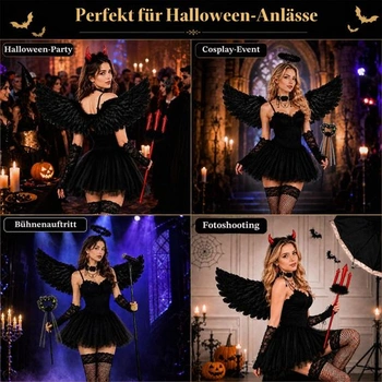 XIMISHOP 10dielna sada kostýmu diabol/anjel