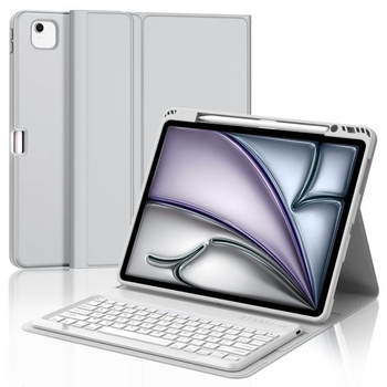 Puzdro s klávesnicou pre iPad Air 13 palcov (M3 2025, M2 2024), francúzska klávesnica AZERTY,
