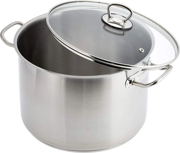 GSW Jumbo Pot Professional 26x18cm, nerezová oceľ, sklo, strieborná, 26cm