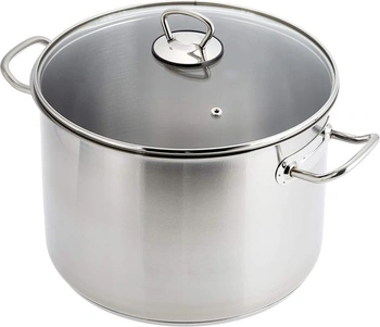 GSW Jumbo Pot Professional 26x18cm, nerezová oceľ, sklo, strieborná, 26cm