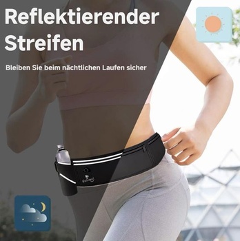 Bežecká taška, puzdro na mobil - jogging, jogging - unisex (čierna)