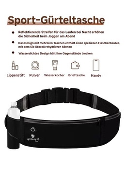 Bežecká taška, puzdro na mobil - jogging, jogging - unisex (čierna)