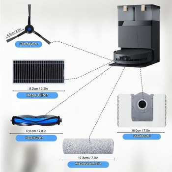 Súprava príslušenstva pre robotické vysávače Ecovacs Deebot X8 PRE OMNI/X8 OMNI/T80 OMNI: náhradná