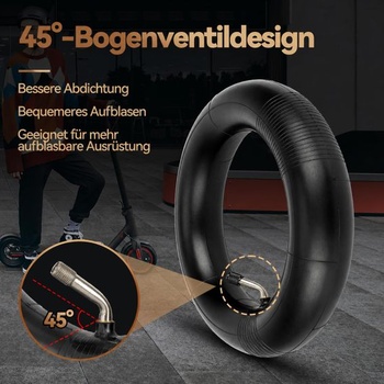 Duše pro elektrokoloběžku 10x2,50, zesílená bočnice o 2 mm, s ventilkem sklonu 45°, náhradní