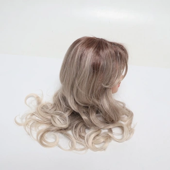 Esmee Lange vlnité blond parochne pre ženy, prírodné syntetické vlasy, tepelne odolná ombré parochňa