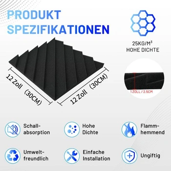 Akustické dosky Focusound pena 2,5cm 24ks