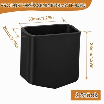 Protiskluzové nožičky žebříku, náhradní gumové nožičky pro žebříky (2 ks, 20x33mm) 20*33mm 2 ks