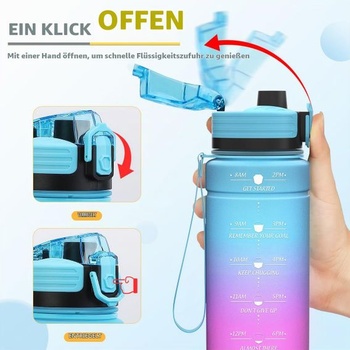 Športová fľaša na vodu 500ml, 700ml, 1l, 1,5l detská fľaša na vodu, nepriepustná, bez BPA,