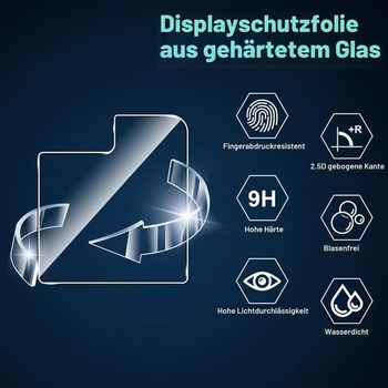 Ochranná fólia na displej pre Samsung Galaxy Z Flip 8, tvrdené sklo, [2+2+2 kusy] Mäkká ochranná