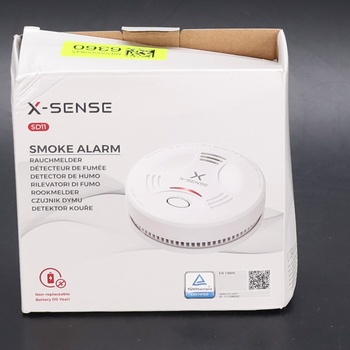 Detektor dymu X-Sense s 10-ročnou životnosťou batérie, požiarny hlásič certifikovaný TÜV Rheinland,