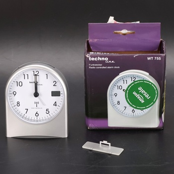 Analogový budík Technoline WT755 stříbrný