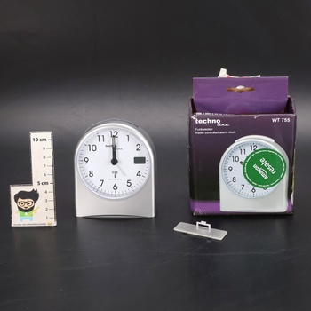 Analogový budík Technoline WT755 stříbrný