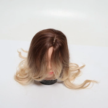 Esmee Lange vlnité blond parochne pre ženy, prírodné syntetické vlasy, tepelne odolná ombré parochňa