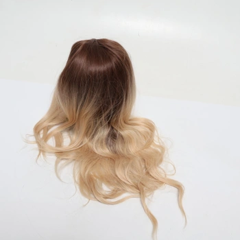 Esmee Lange vlnité blond parochne pre ženy, prírodné syntetické vlasy, tepelne odolná ombré parochňa