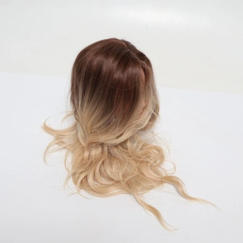 Esmee Lange vlnité blond parochne pre ženy, prírodné syntetické vlasy, tepelne odolná ombré parochňa