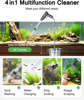 Akvarijný vysávač AQQA 4 v 1 mulmový