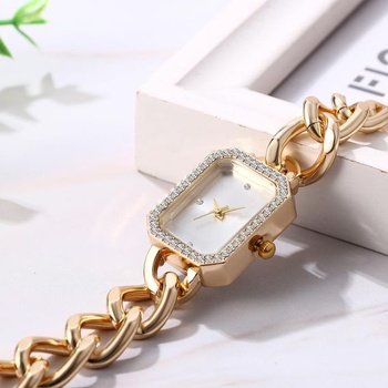 Dámske analógové quartzové náramkové hodinky JewelryWe, luxusná elegantná dátumovka, vodotesnosť 30