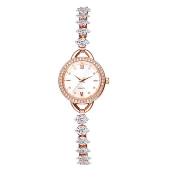 Dámske hodinky JewelryWe Malé diamantové hodinky Trblietavé…